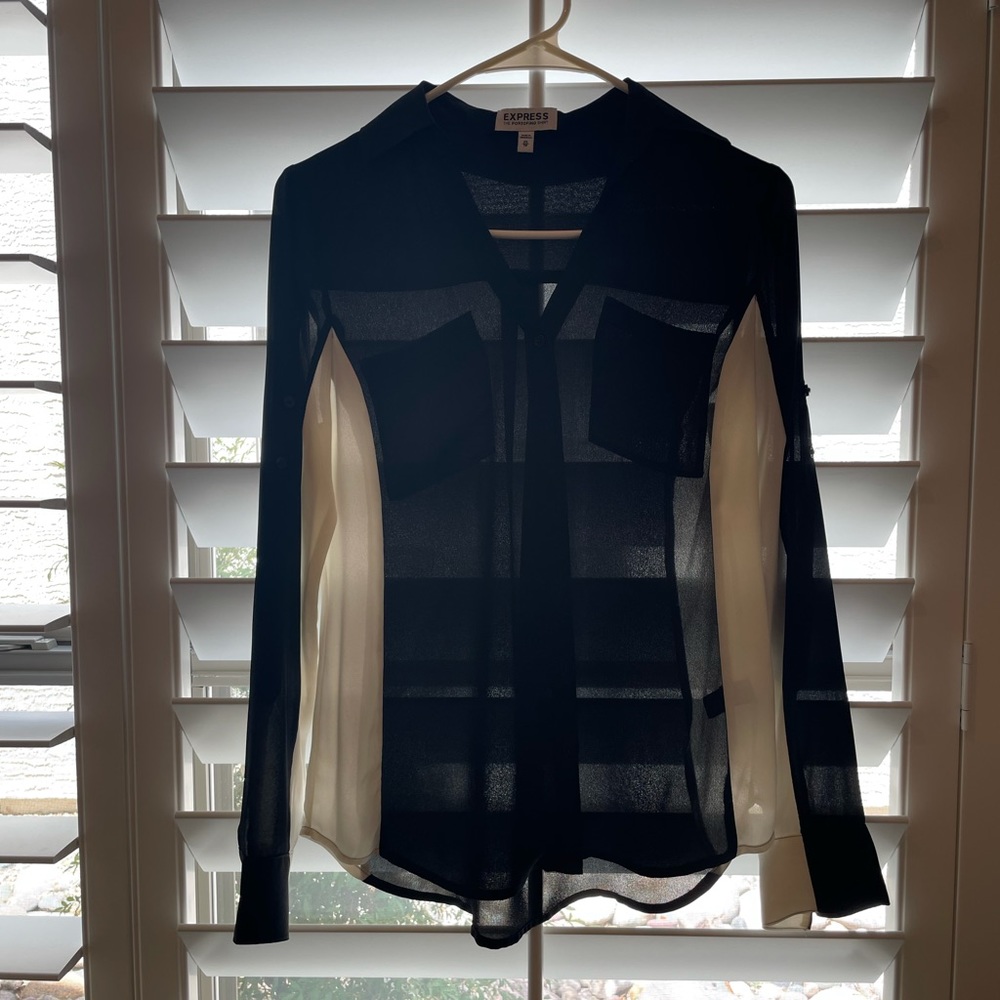 Express portofino botton down dress shirt XS